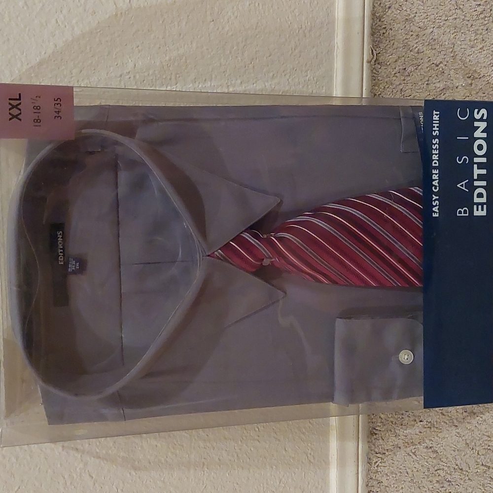COPY - Brand New Men's Dress Shirt With Tie